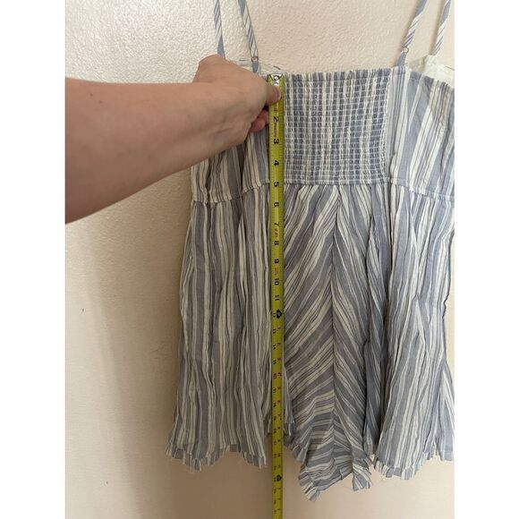 Urban Outfitters Stripe Bustier Like Sleeveless Romper Summer Lightweight M - Picture 3 of 5